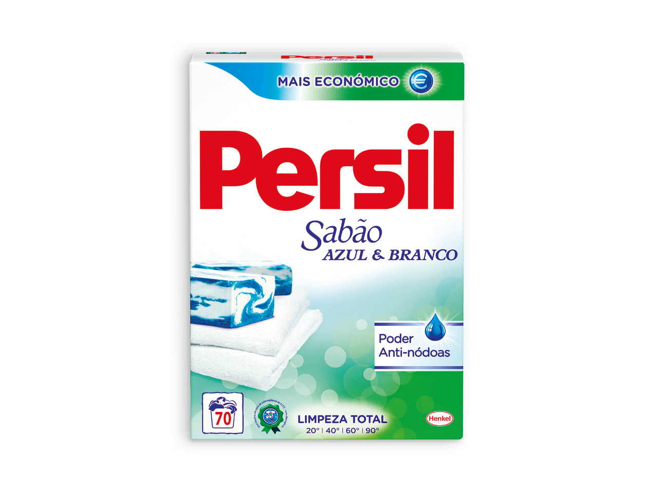 PERSIL(R) Detergente em Pó Sabão Azul & Branco
