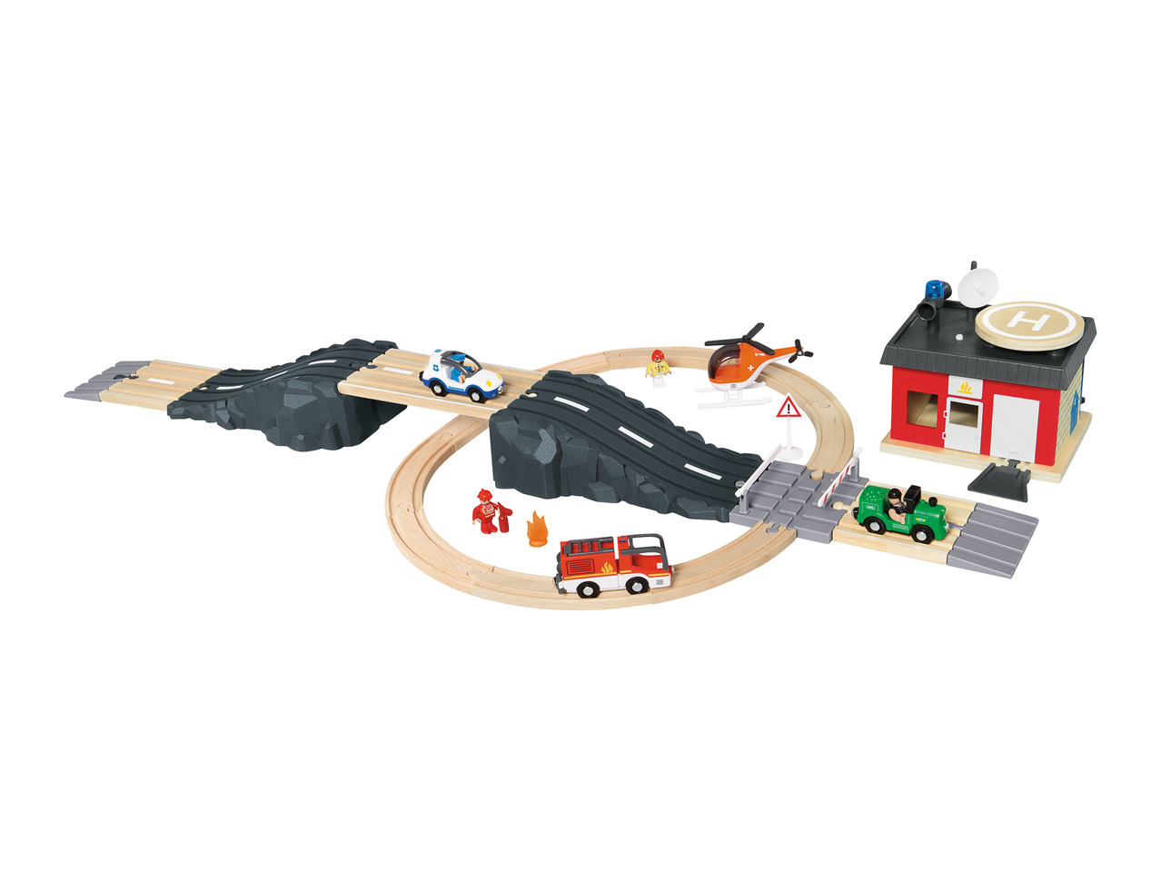 Playtive Junior Train and Traffic Control Room Set1
