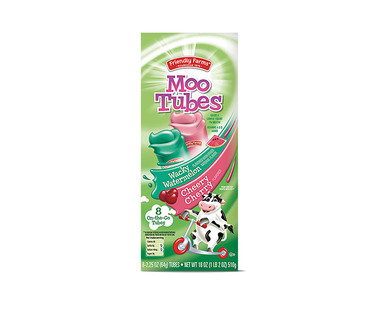 Friendly Farms Moo Tubes Cherry or Watermelon Yogurt
