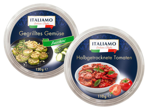 Halbgetrocknete Tomaten/ Gegrilltes Gemüse