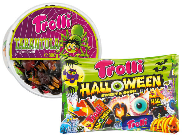Trolli Halloween Sweet and Sour Mix oder Tarantula Dose