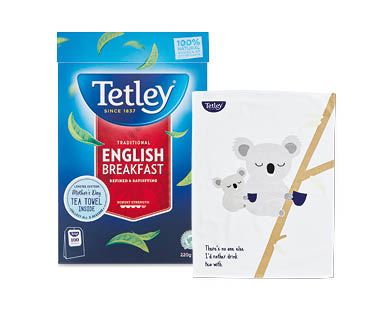 Tetley English Breakfast Tea with Tea Towel 220g