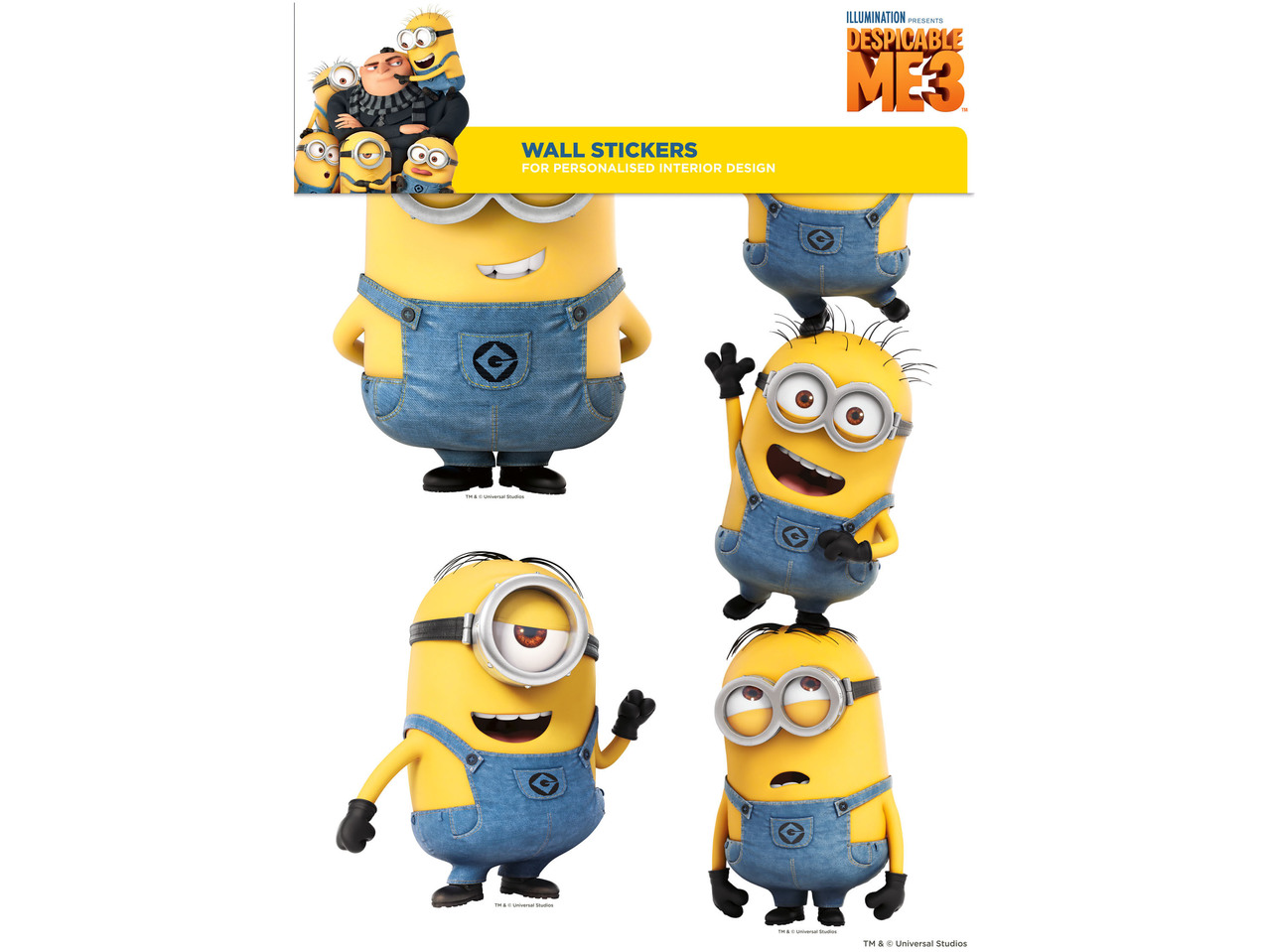 "Minions" Window or Wall Stickers