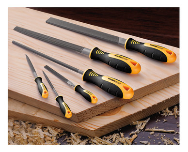 Workzone 4-Piece Wood Chisel or 6-Piece File Set