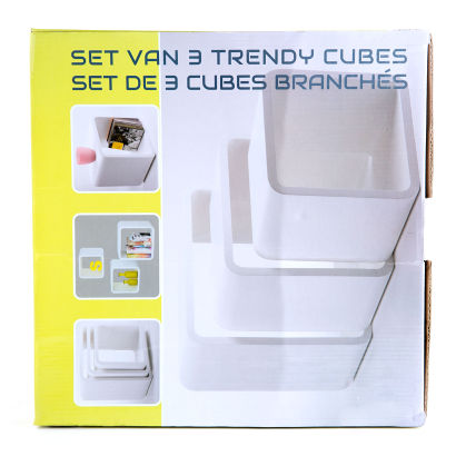 Trendy cubes, 3 pcs