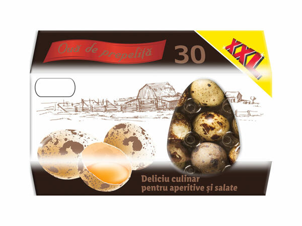 30 ouă de prepeliță