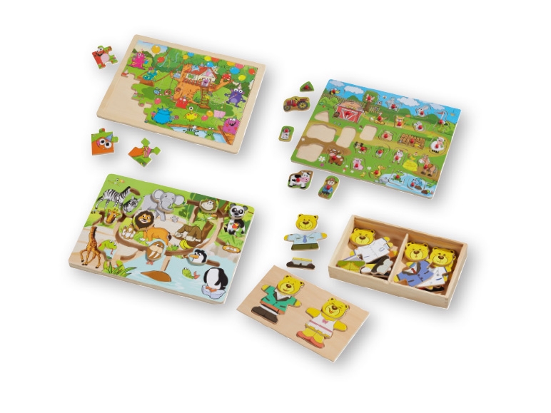 Playtive Junior(R) Wooden Puzzle/ Learning Games