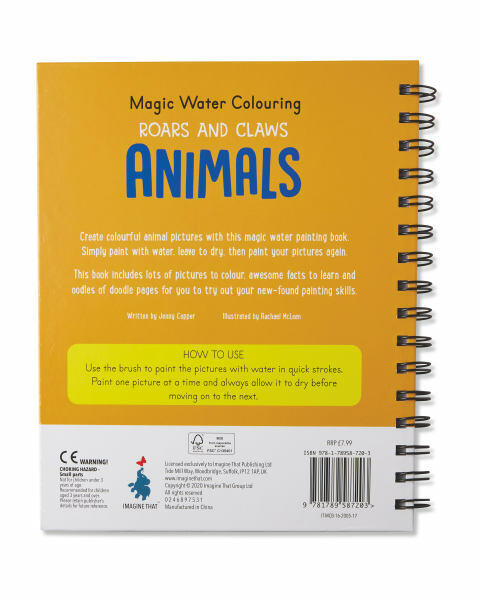 Animals Magic Water Colouring Book