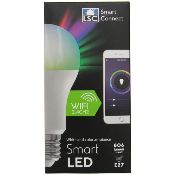 Inteligentna wielokolorowa żarówka LED LSC Smart Connect