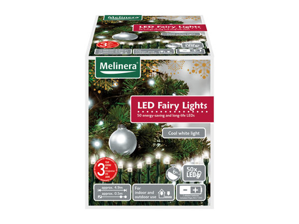 Melinera 50 Battery-Operated LED Fairy Lights