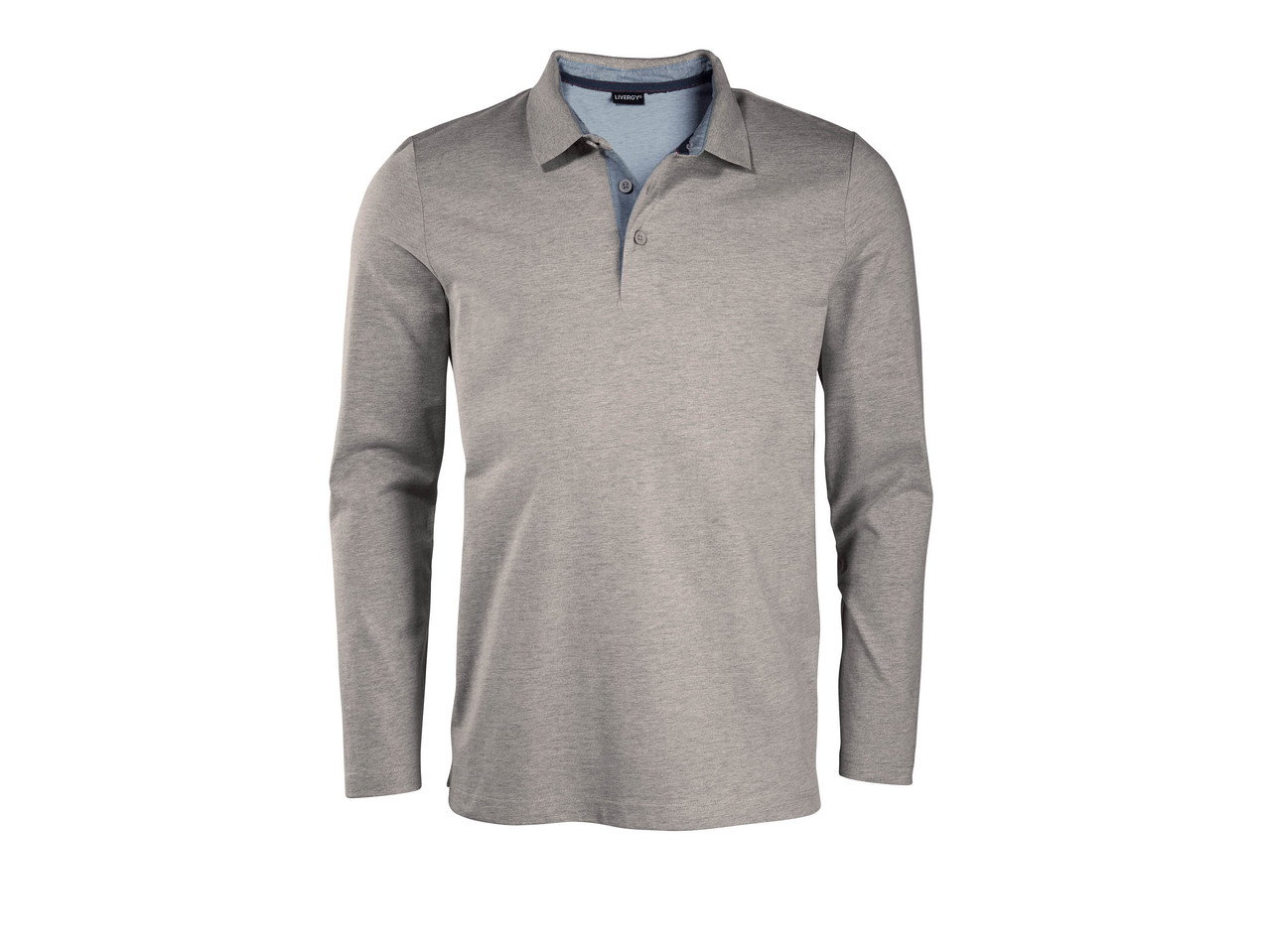 LIVERGY Men's Long-Sleeved Polo Shirt