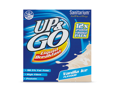 Sanitarium UP & Go Fridge Pack 12pk - Vanilla