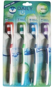4 brosses à dents medium