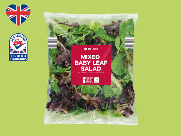 Oaklands British Mixed Baby Leaf Salad
