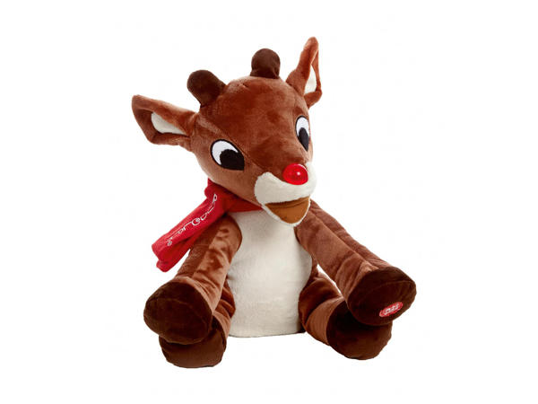 30cm Lit Musical Reindeer with Batteries