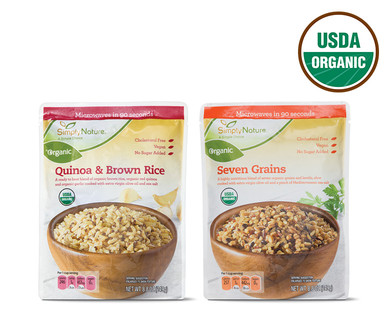 SimplyNature Organic Ready to Serve Seven Whole Grains or Quinoa & Brown Rice
