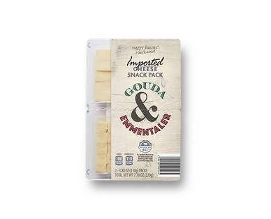 Happy Farms Preferred Gouda & Emmentaler Cheese Snack Packs