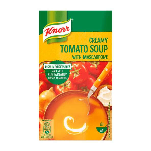 KNORR 	 				Karry- eller tomatsuppe