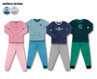 KIDZ ALIVE Kinder-Frottee-Pyjama
