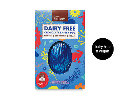 Sweet William Dairy Free Easter Egg 140g