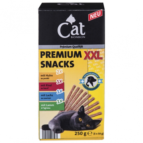 5 snacks XXL pour chat