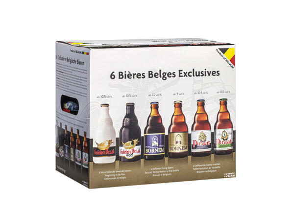 Selection of Belgian beer