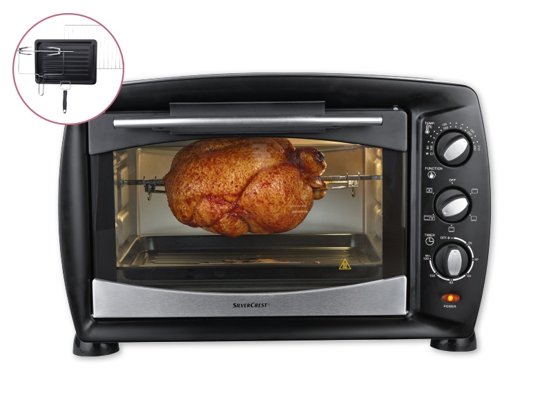Silvercrest 1,500W Electric Oven & Grill with Rotisserie