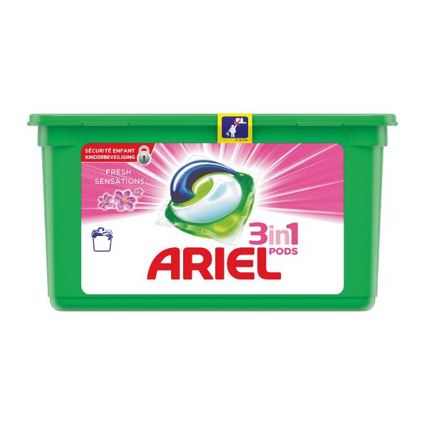 Ariel 3-in-1 pods
 Fresh Sensation Pink