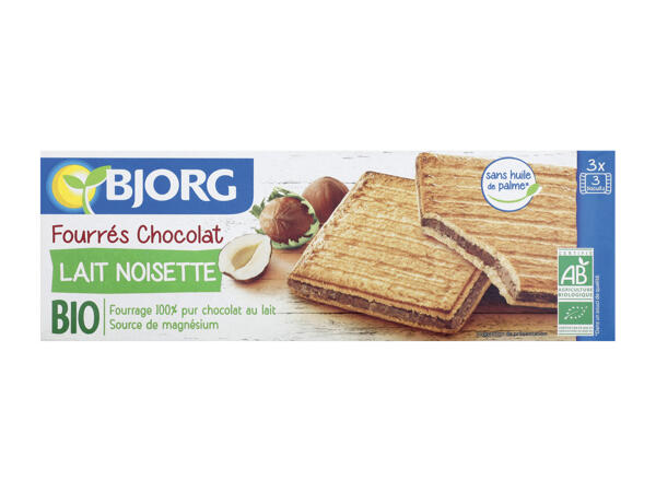 Bjorg fourrés au chocolat noisettes Bio