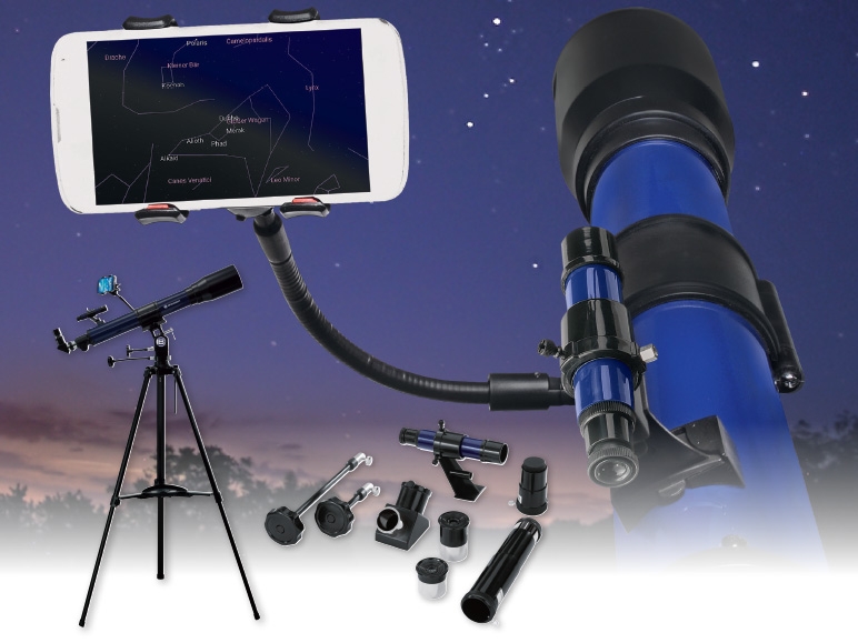 Bresser Skylux Refractor Telescope with Smartphone Holder