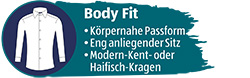 ROYAL CLASS SELECTION Hemd, Body Fit, 1/1-Arm