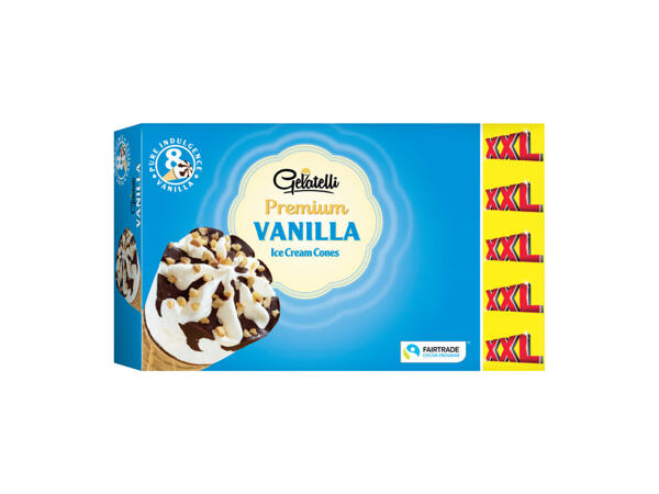 Premium Ice Cream Cones Vanilla XXL
