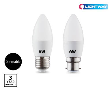 LED Candle or Mini Dimmable Bulbs