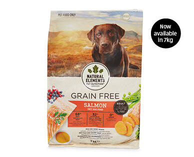 Natural Grain Free Dry Dog Food 7kg - Salmon