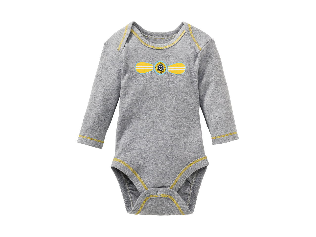 Lupilu Long Sleeve Baby Bodysuits1