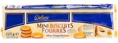 Mini biscuits fourrés cacao