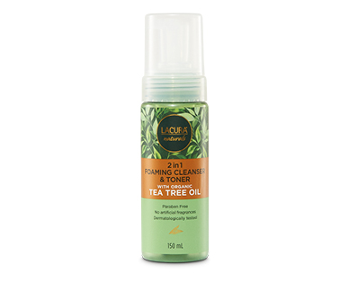 Tea Tree Oil 2 in 1 Foaming Cleanser and Toner 150ml
