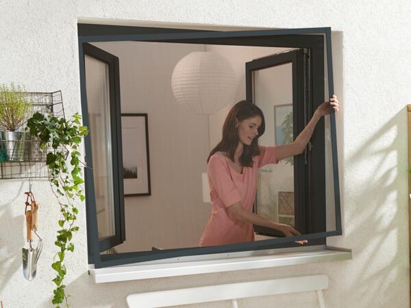 Mosquitera de ventana de aluminio 130 x 150 cm