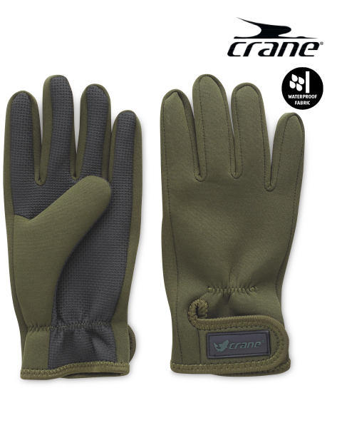 Crane Green Fishing Gloves