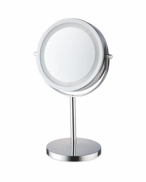Chrome LED Beauty Mirror