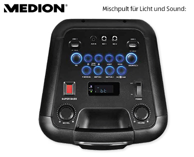 MEDION(R) LIFE(R) P67013 Tragbares Bluetooth-Soundsystem