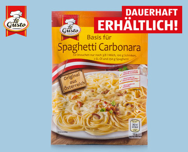 LE GUSTO Basis für Spaghetti Carbonara