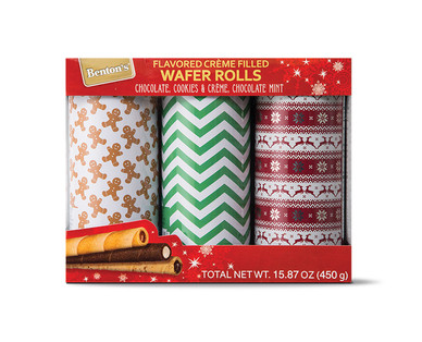 Benton's Holiday Cream Filled Wafer Rolls
