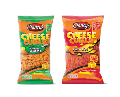 Clancy's Cheddar Jalapeño or Fiery Hot Cheese Curls