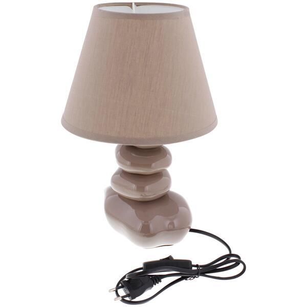 Lampe de table avec galets