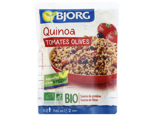 Bjorg quinoa tomates olives Bio