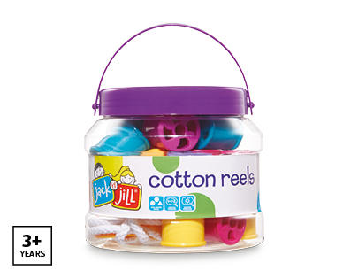cotton reel threading toy