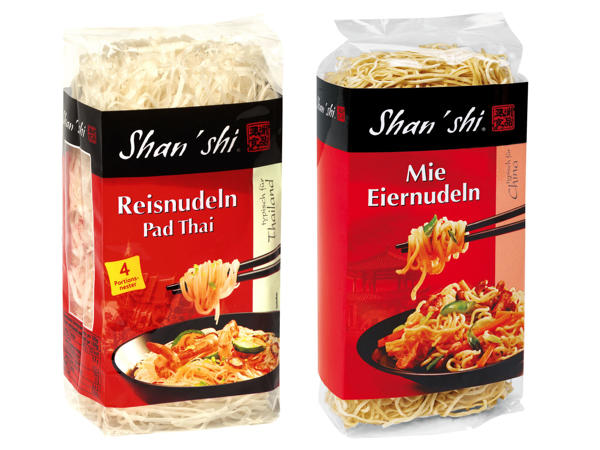 SHAN‘SHI Mie Eier-/Reis- oder Glas-/Woknudeln