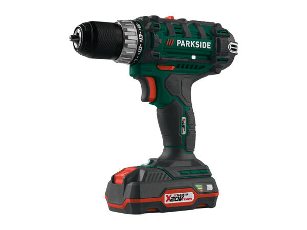 Parkside 20V Cordless Drill Driver & Accessory Set