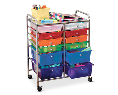 Easy Home 12-Drawer Rolling Cart